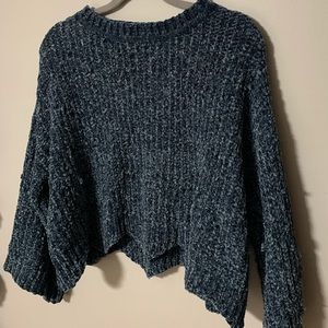 She + Sky cropped sweater